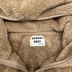 Sunday Best Cropped Fluffy Hoodie